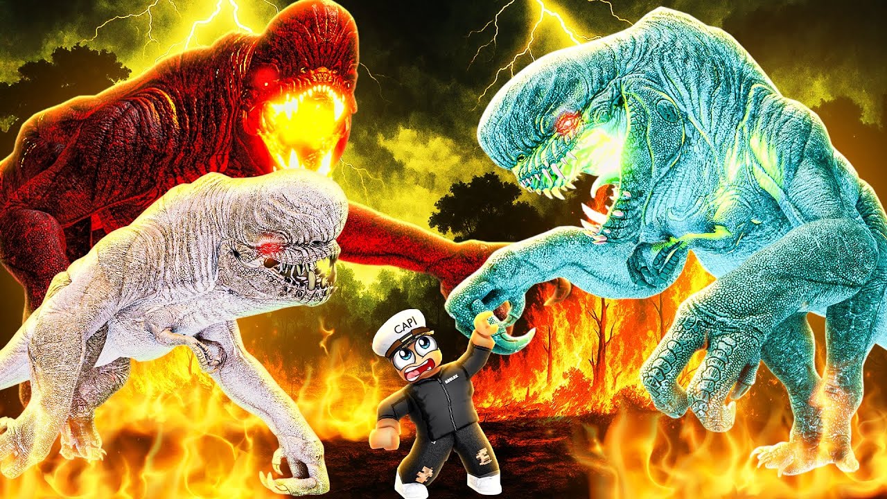 Использование КАЖДОГО СКИНА D-REX в ROBLOX