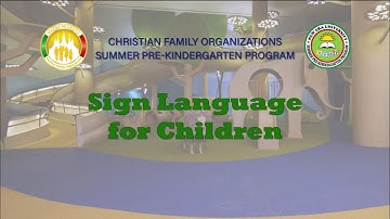 SPKP Sign Language for Children | Let us learn how to sign some parts of the body.