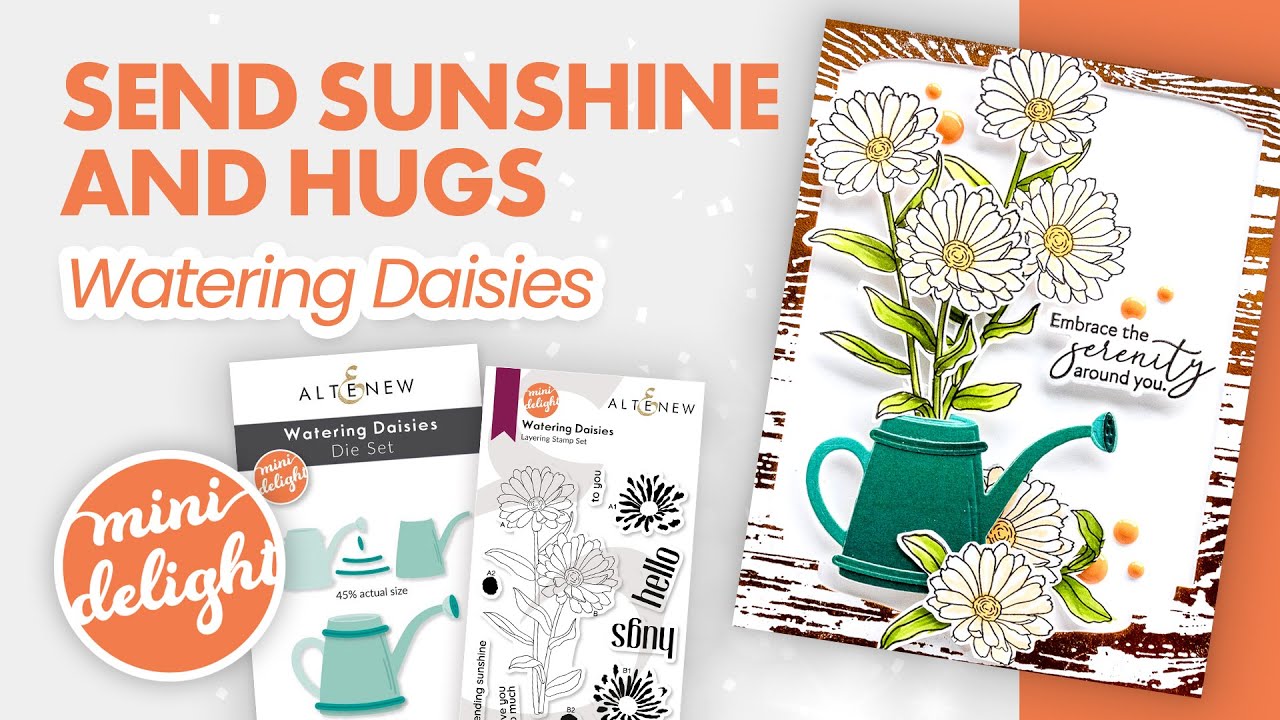 Mini Delight: Watering Daisies Stamp & Die Set