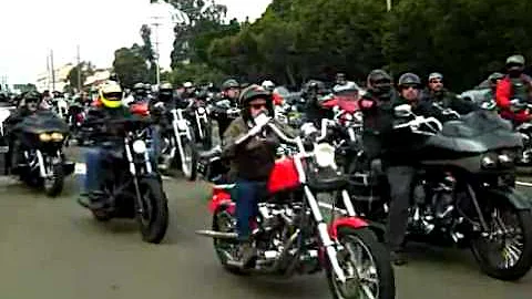 Hells Angels Funeral - Mark "Papa" Guardado Funeral Procession