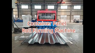 Container Panel Roll Forming Machine # shipping container roof panel roll forming machine
