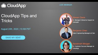 CloudApp Tips and Tricks Webinar - August 2020