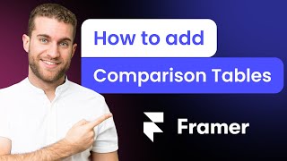How to add Comparison Tables to Framer