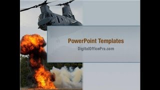 Military Helicopter PowerPoint Template Backgrounds - DigitalOfficePro