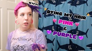 Dying My Hair 💖Pink &amp; Purple💜