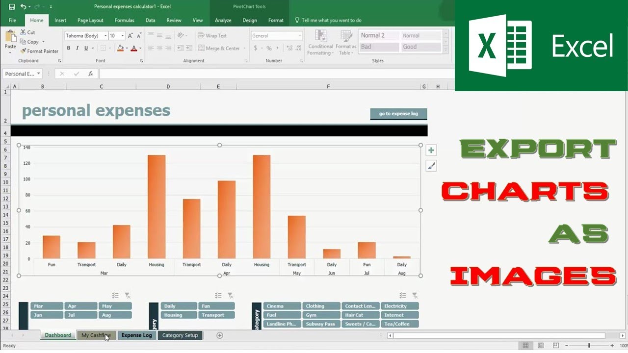 Save Excel Chart As Png