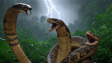 The Most Venomous Snakes in the World: King Cobra vs. Python Epic Showdown!