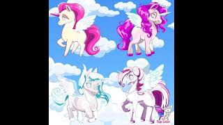 Tap Color Lite - A Four Beautiful Pegasus Unicorn Pics (Fantasy Unicorn Pics)