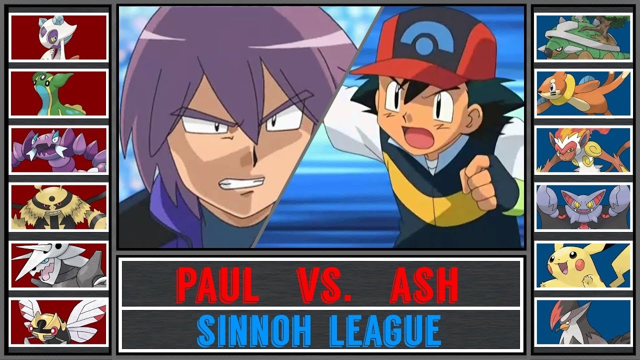 Ash Vs Paul Pokémon Sunmoon Sinnoh Leaguequarterfinal