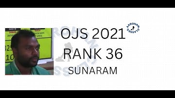 OJS 2021 RANK 36 SUNARAM-AAROHAN CLASSES-7684054656