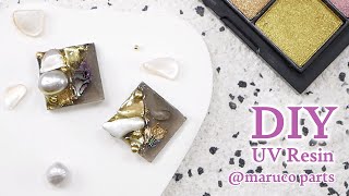 ハンドメイド 陰陽デザイン レジンアクセサリー 約5cm UVレジン】片翼のアクセサリーを作ってみました(*^^*) - YouTube