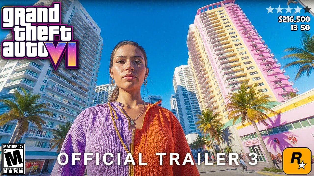 Трейлер GTA 6 №3, дата выхода, разбор игрового процесса, предзаказы и основные утечки.