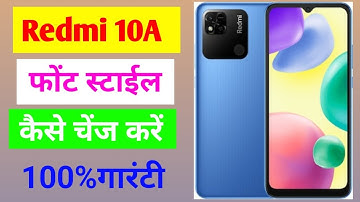 Redmi 10A font style kaise change kare/how to change font style in redmi 10A mobile me//