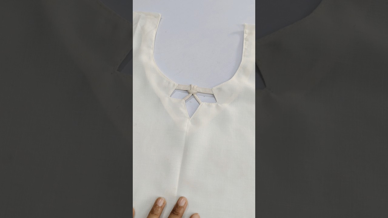 💫simple dori loops kurti neck design tutorial 