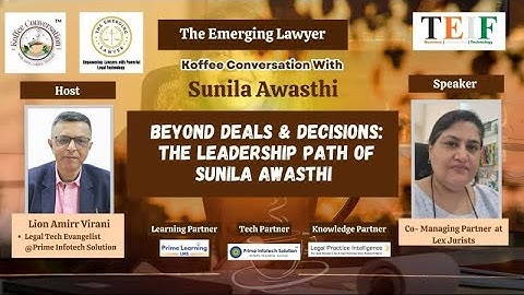 Beyond Deals & Decisions: The Leadership Path of Sunila Awasthi | Koffee Conversation @TEIF
