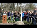 Herdenking bij het Frits de Zwerver monument 11-04-2023