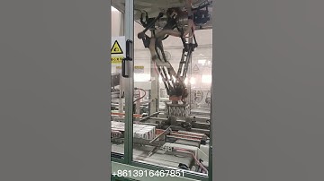 Delta robot case packing machine for milk