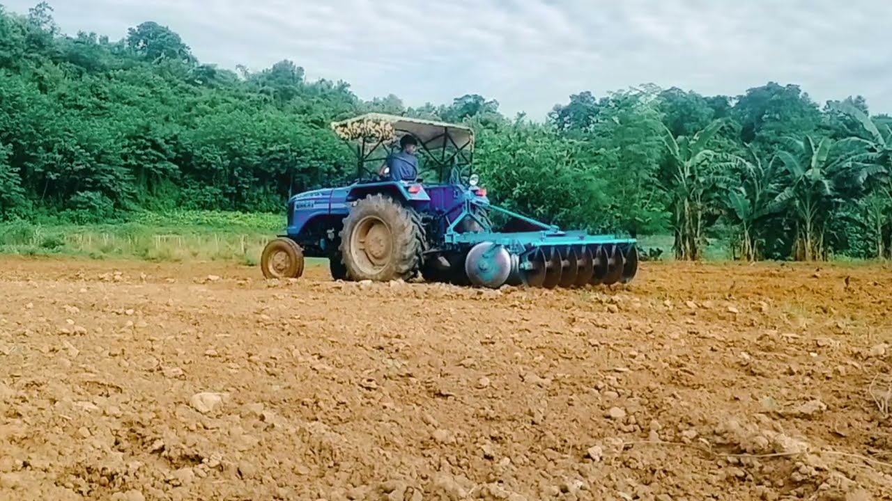 Tractor Girish harrow cultivation