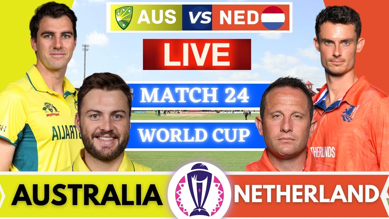 🔴Live: Australia vs Netherlands Live World Cup Match | Live Cricket Match Today 