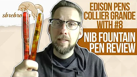 Edison Pens Collier Grande with #8 Nib Fountain Pe...