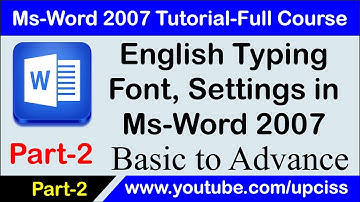 Ms Word 2007 Tutorial Part 2