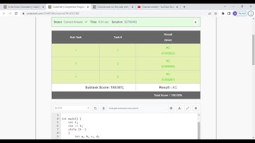 Is the Score Consistent Solution | CodeChef Starters 34  | Codechef Solution | TRUESCORE