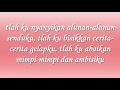 sherina - Simfoni Hitam (lirik)