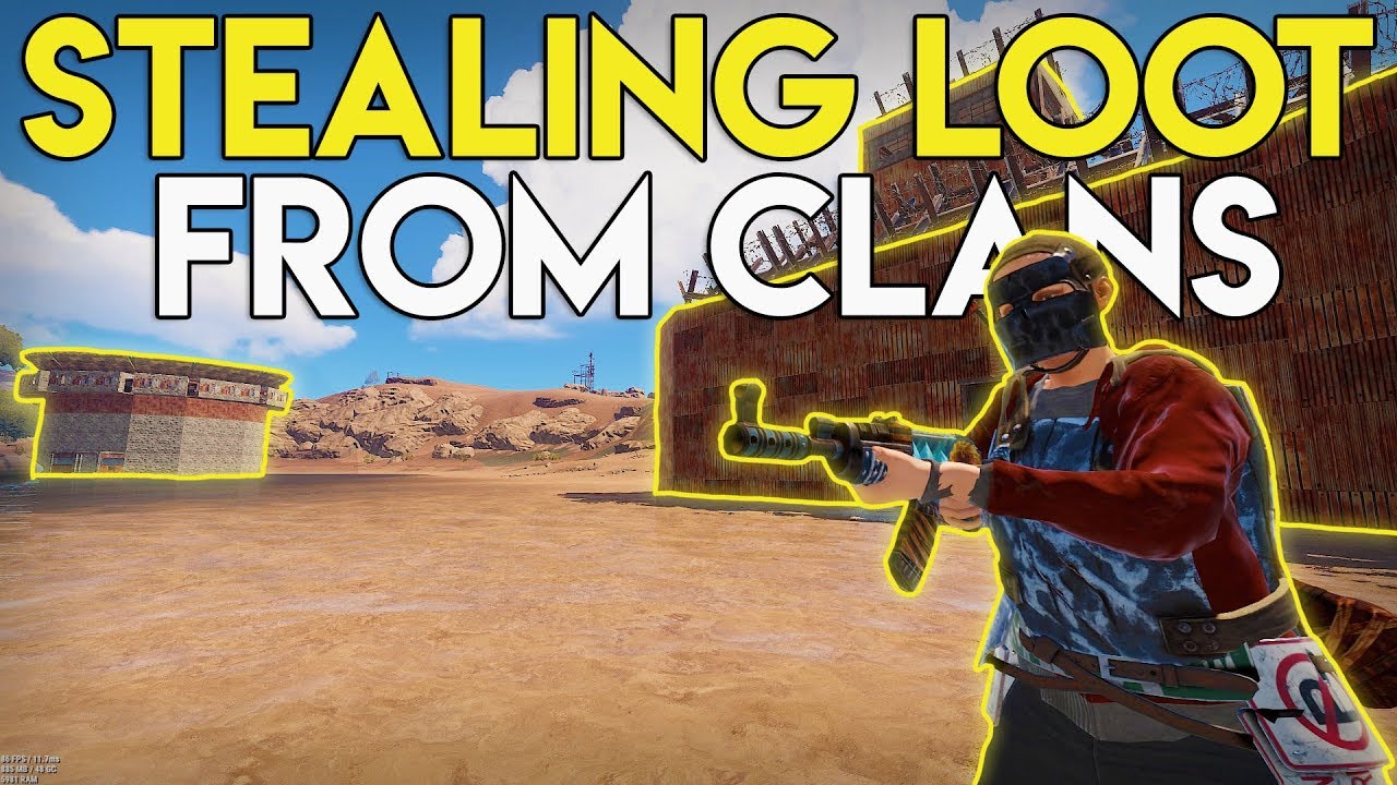 STEALING AKS AND BOLT ACTION RIFLES FROM CLANS - Rust Survival #46 ...