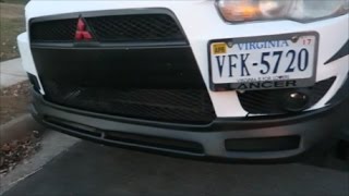 Installing front lip on my lancer(ikoon Motorsport)