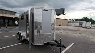 ROCK SOLID CARGO - 6X12 TANDEM ENCLOSED TRAILER / KLEIN QUALITY TRAILERS OF NORTHPORT AND SEMMES, AL Plum Crazy Purple Rock Solid 6x12 Sa Starter Concession Trailer
