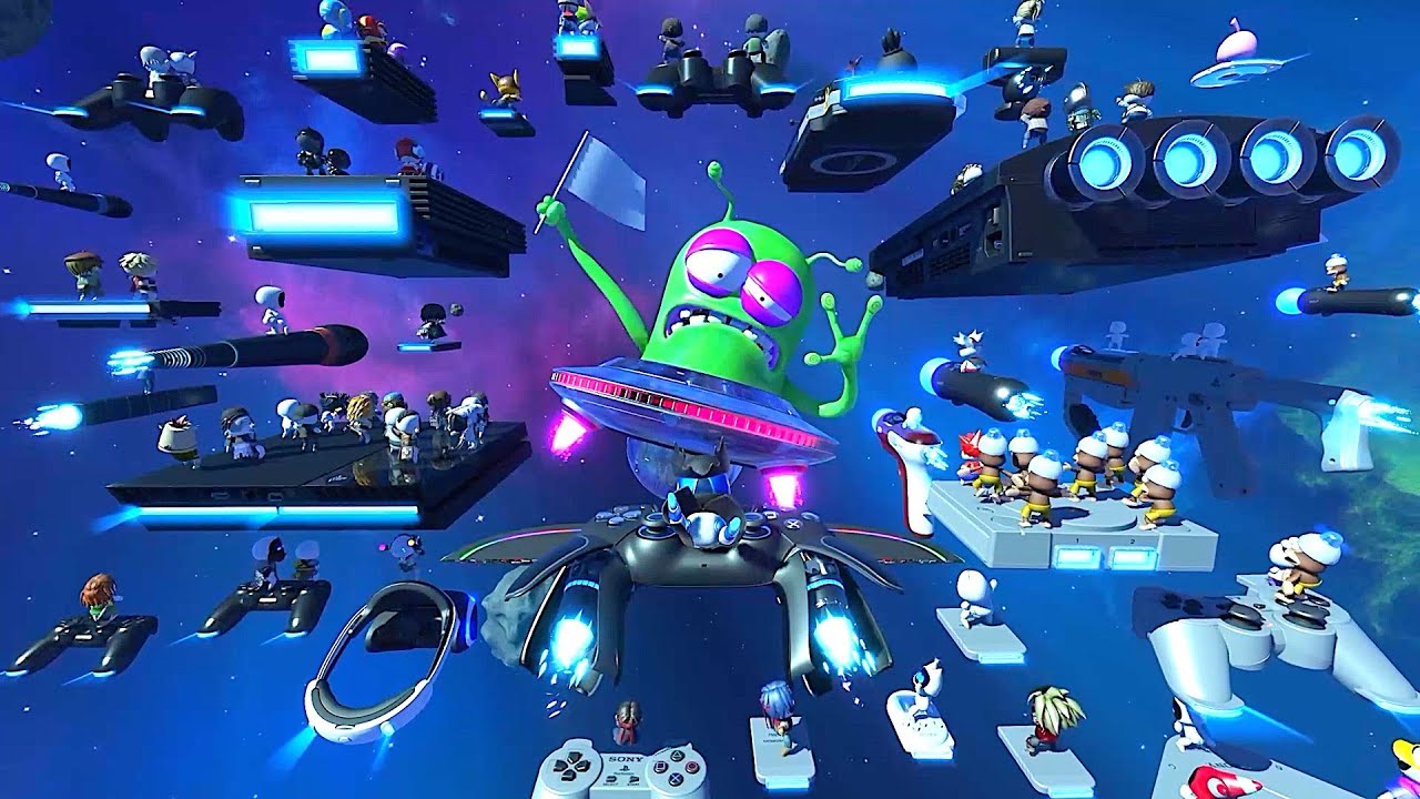 What Happens When All Old Console Attack The Alien - Astro Bot 2024 ...