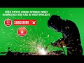 Welding Sparks Green Screen | Industrial VFX Stock Footage