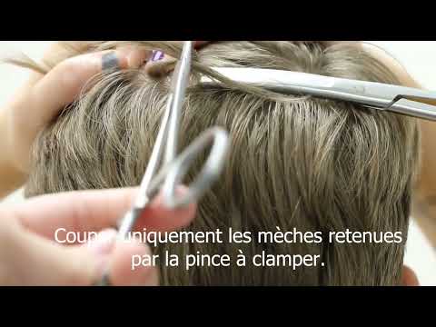 Démonstration prélèvement de cheveux