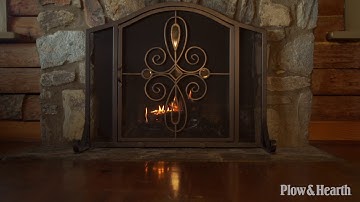 Small Florence Fireplace Screen with Door Sku# 66F85 - Plow & Hearth
