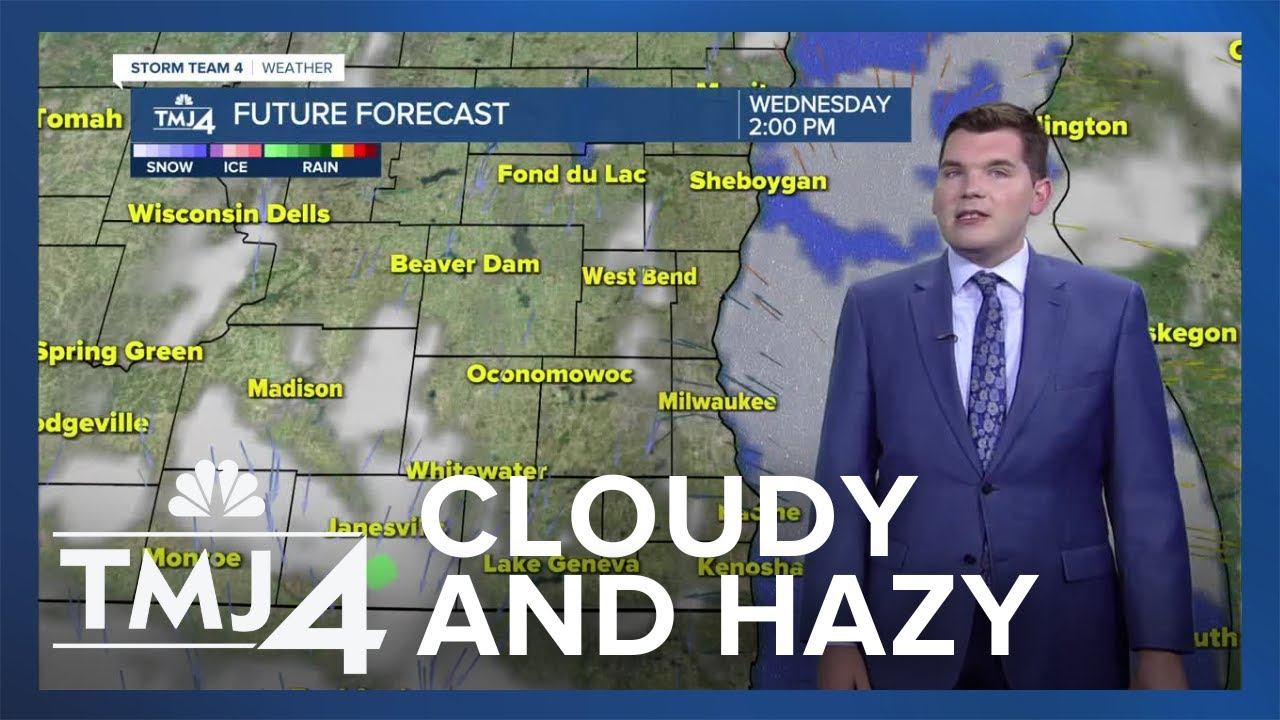 Cloudy but near 70, showers possible Wednesday evening - YouTube