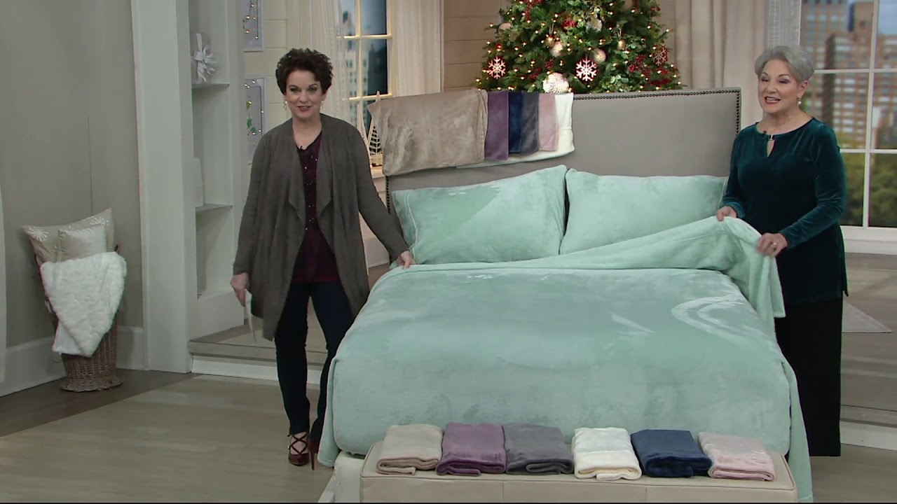 Berkshire Blanket Velvet Soft Solid Cozy Sheet Set on QVC YouTube