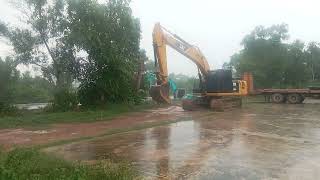 ตกจนได้เอาจอดก่อนเดี๋ยวเละ #งานก่อสร้างถนน #excavator Thailand