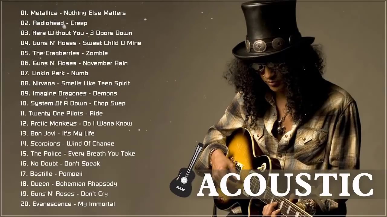 Top 100 Best Acoustic Rock Songs 70s 80s 90s ♬ Acoustic Alternative