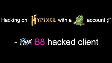 Hacking on Hypixel with a VIP account ;P  - FluxB8 hacked client