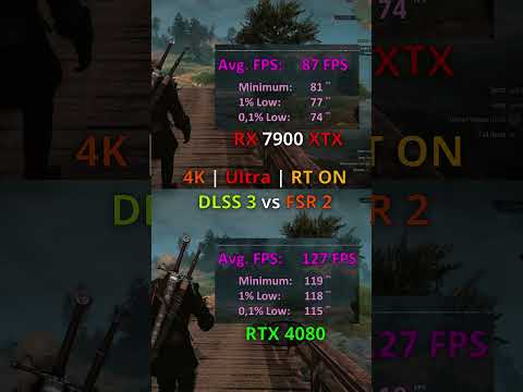 AMD RX 7900 XTX 24GB vs RTX 4080 16GB in Resident Evil 4 / The Witcher 3 4K DLSS 3 vs Native