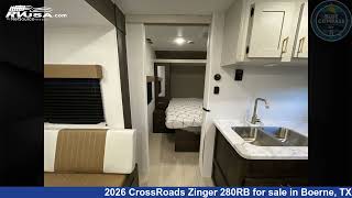 Eye-catching 2026 CrossRoads Zinger Travel Trailer RV For Sale in Boerne, TX | RVUSA.com