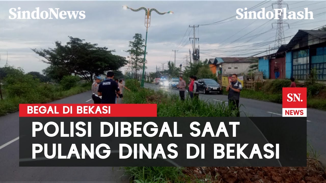 Polisi Kena Begal di Bekasi: Korban Tergeletak, Motor Dibawa Pelaku | Sindo Flash