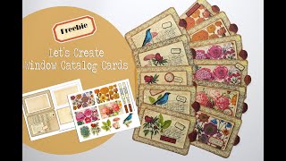 Window Catalog Card Tutorial (with a Freebie)