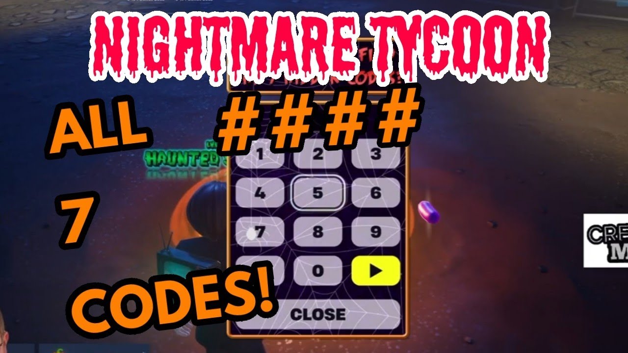 Fortnite - Nightmare Tycoon ALL 7 CODES - YouTube