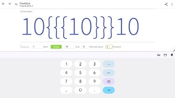 Numbers 0 to absolute infinity