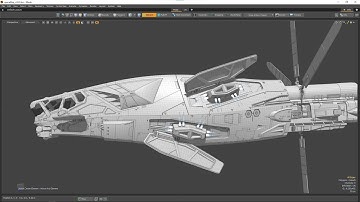 SpaceShip Modeling TimeLapse Part 33