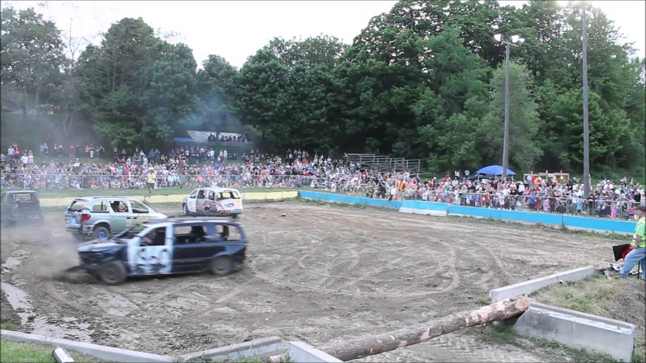 demolition derby 2016 SCHOMBERG DEMOLITION DERBY MINI SMASH VANS