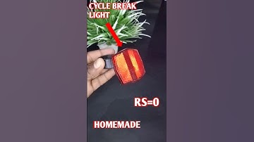How to make a cycle brake light # kaisa # banaea # diy # viral # short