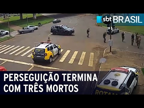 Bandidos são mortos após tentarem fugir da PM | SBT Brasil (18/10/21)