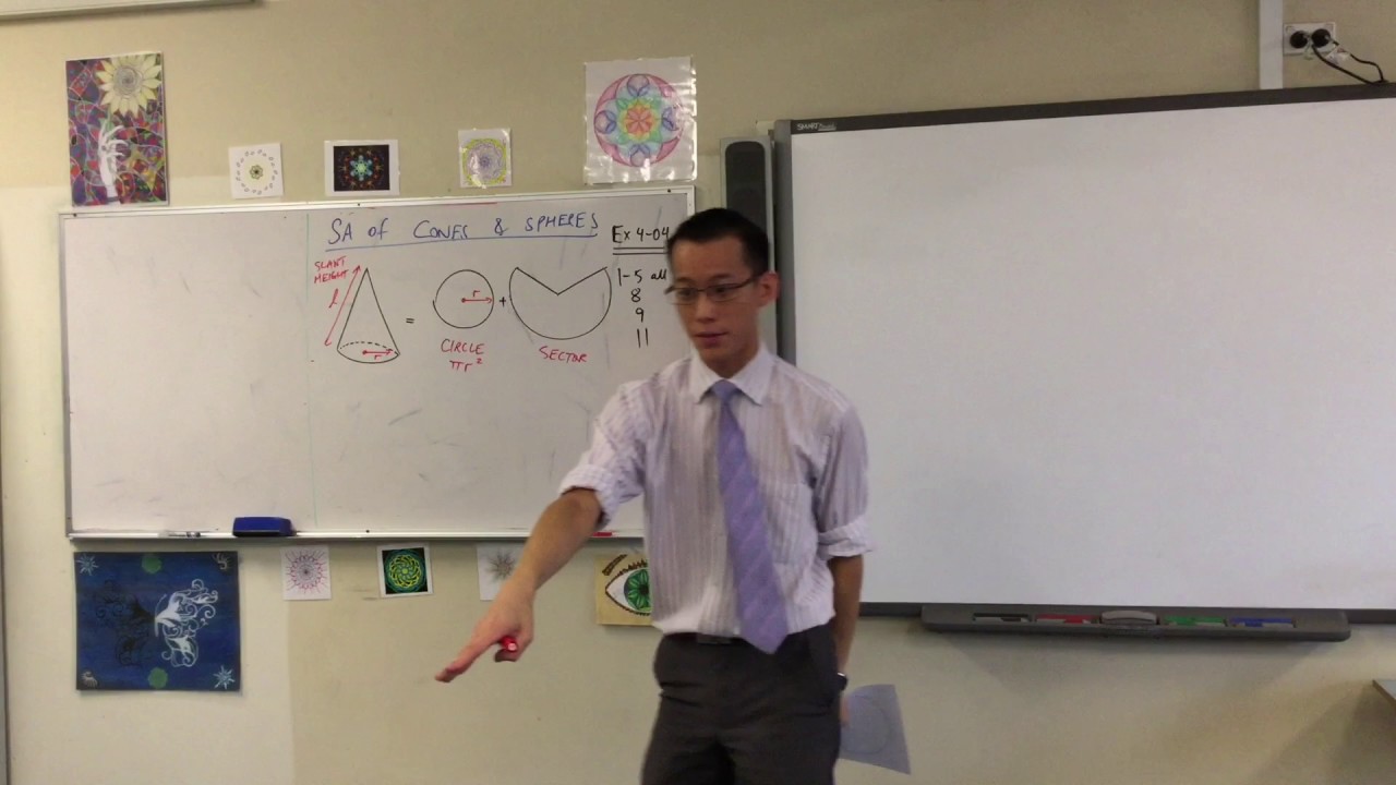 Surface Area of a Cone (1 of 2: Understanding the net)